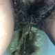From under the toilet, a very cute girl mostly pees with light product. Poop action limited. Brief clip. Filmed from a between the legs perspective. Vertical format video. Under a minute.